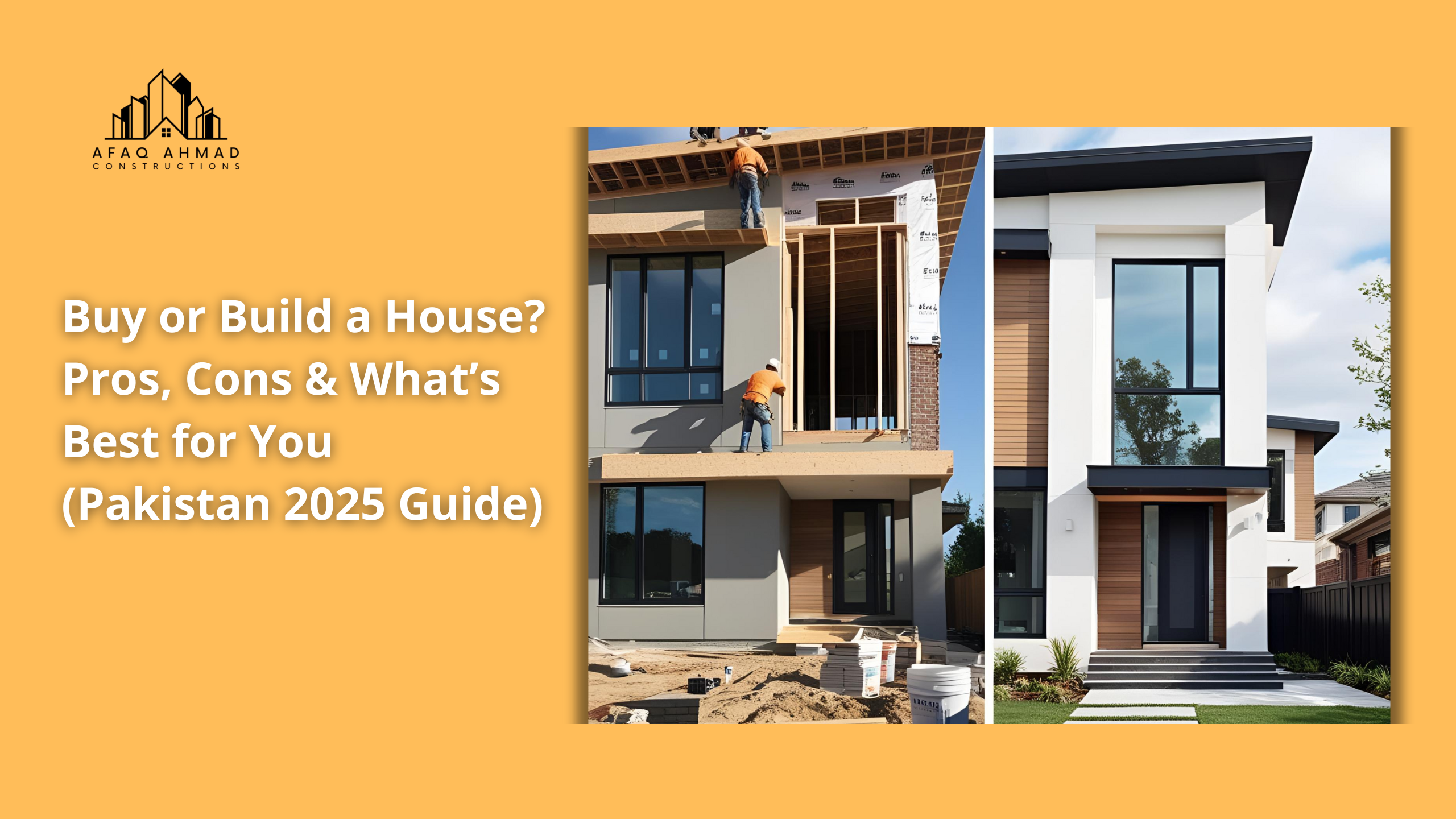 Buy or Build a House in Pakistan